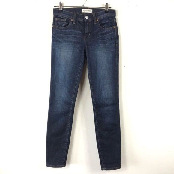 Madewell Jeans Skinny Skinny in Waterfall Wash Dark Blue Wash Women’s Size 26 - Picture 4 of 14